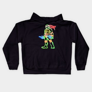 Neon Raphael Kids Hoodie